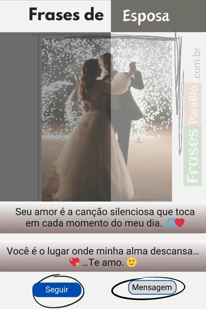 Declaração frases de amor para esposa