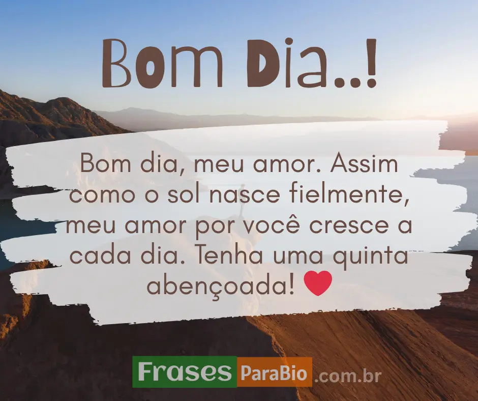 Reflexão bom dia quinta feira