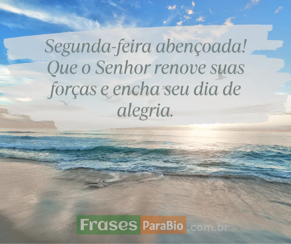 mensagem de bom dia segunda feira