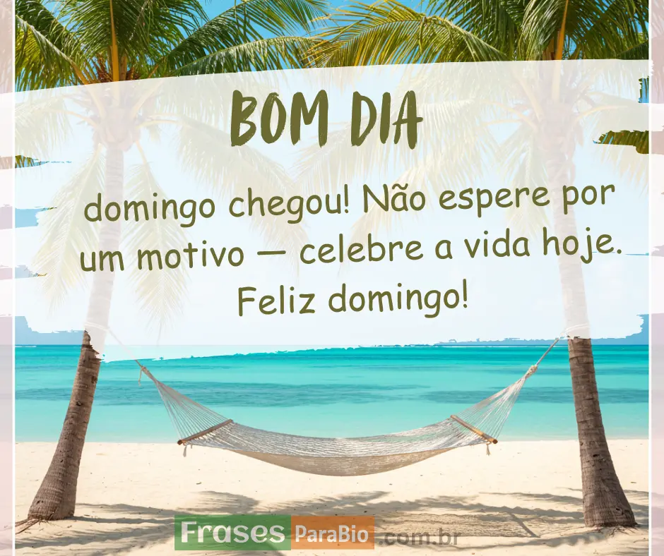 Bom dia domingo abençoado