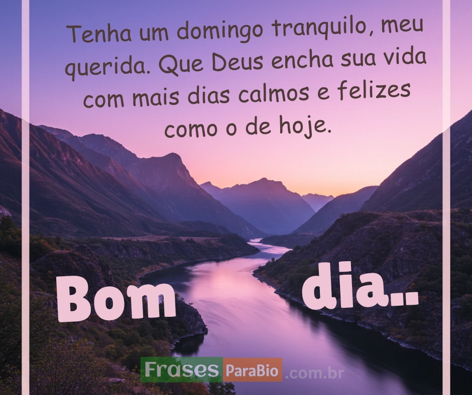 Bom dia domingo para whatsapp
