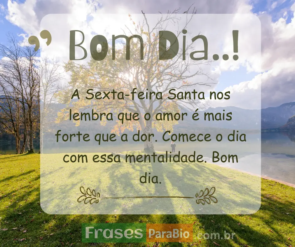 Bom dia sexta-feira