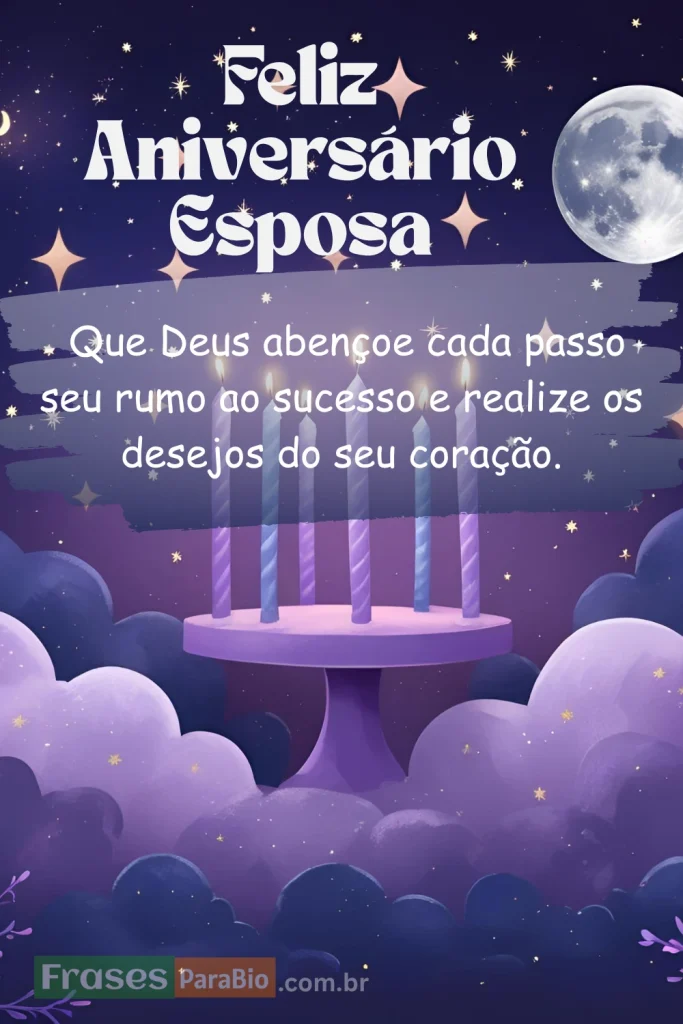 Feliz aniversário esposa evangélica