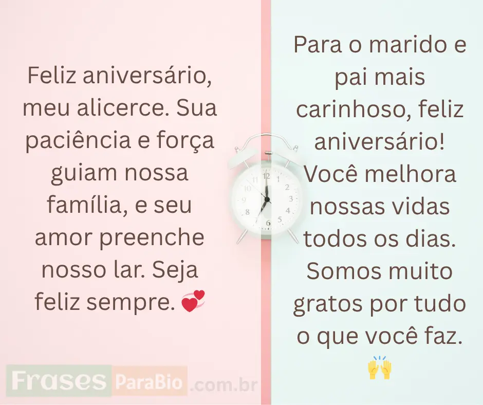Feliz aniversário marido