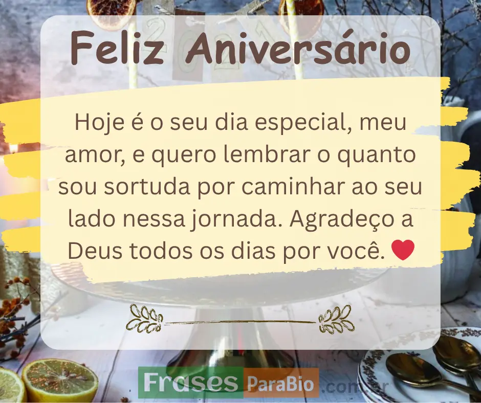 Frases de aniversário para marido status