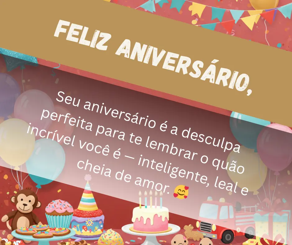 Frases de aniversário para prima