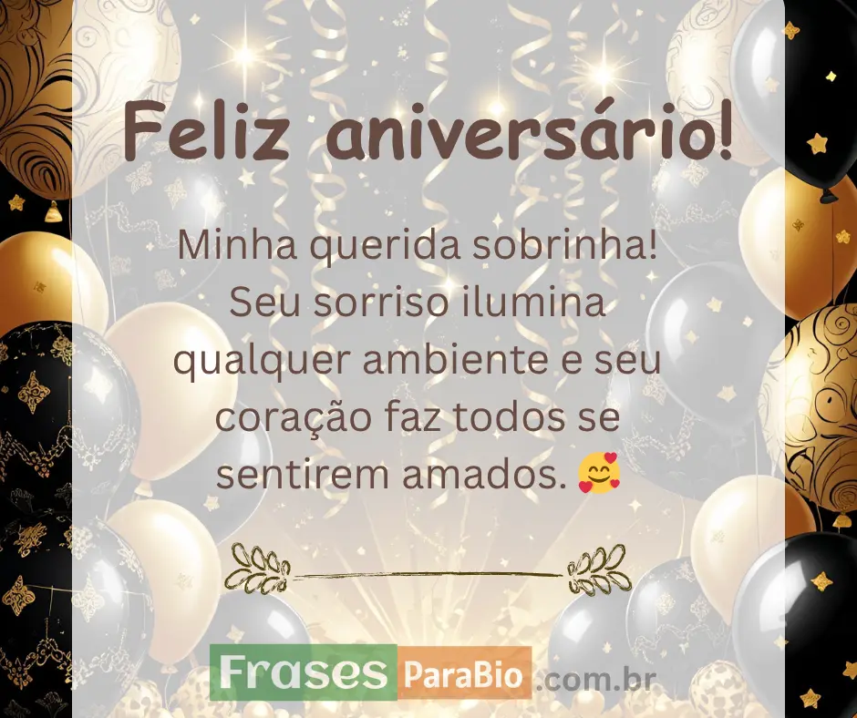 Melhores feliz aniversário sobrinha