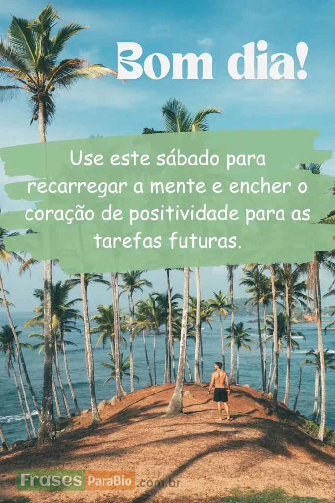 Reflexão e carinho bom dia sabado