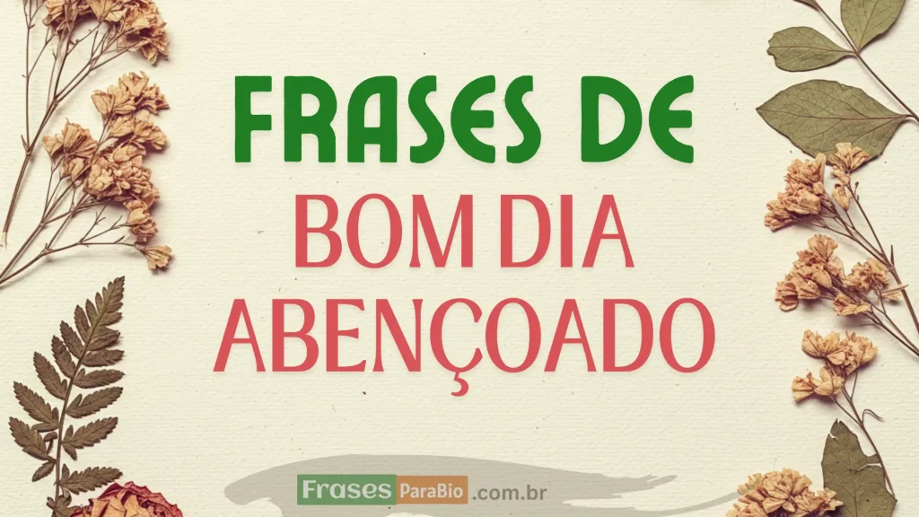 bom dia abençoado