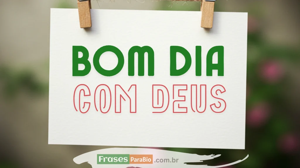 bom dia com deus