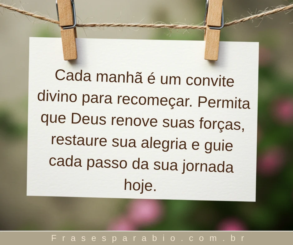 Frases de Bom Dia com Deus no Coração: Inspire Sua Manhã com Amor e Gratidão 2 mensagem de bom dia com deus